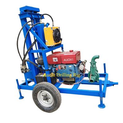 China Farms CE Certified High Quality Small Hydraulic Portable Diesel Water Well Drilling Rig Machine for sale