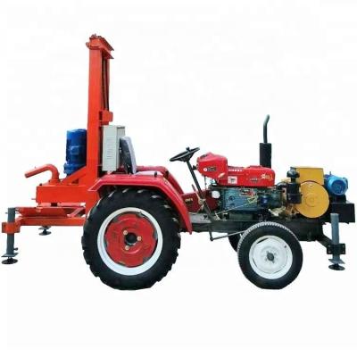 China Lightweight High Drilling Efficiency Tractor 4 Inch Electrical Engineering Three Phase Rotary Water Intake Drilling Rig For Underground Water for sale