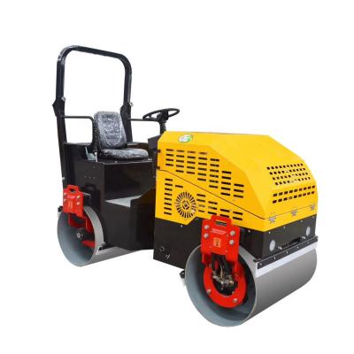 China Building Material Stores Price Good Quality Cheap Walk Behind Drive Vibratory Mini Small Road Roller for sale