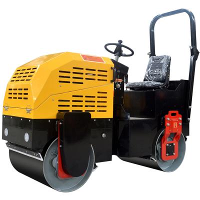 China Building Material Shops 1500 Kg Diesel Engine 1.5 Ton Mini Compactor Road Roller Ride On Roller Price for sale