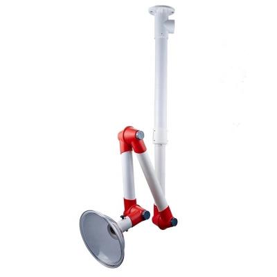 China PP OR Lab Fume Extraction Suction Arm Aluminum Tube With Flexible Dome Hood Fume Extraction Arm for sale