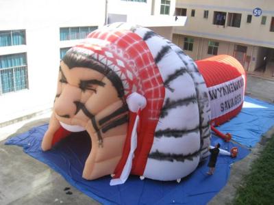 China Inflatable Helmet Tunnel / inflatable football tunnel warrior tunnel for sale