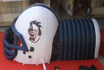 China Inflatable Helmet Tunnel / inflatable football tunnel team tunnel for sale