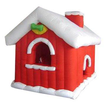 China Inflatable christmas / halloween / inflatable festival decoration / inflatable Santa house for sale