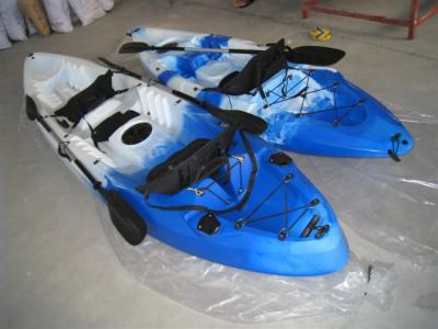 China Sit on top kayak / sit inside kayak / double seat kayak / fishing kayak blue/white for sale