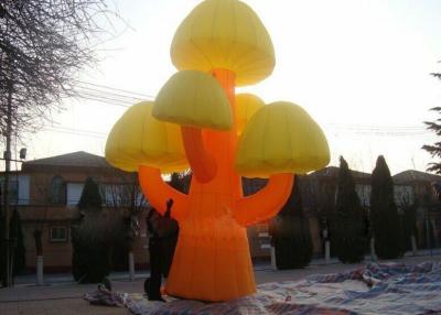 China advertising inflatable mushroom tree model with custom logo printing for sale