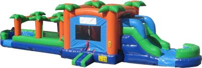 China inflatable kdis obstacle course with bouncer and slide for sale