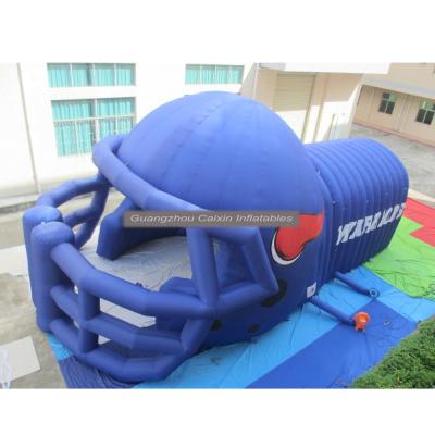 China inflatable helmet inflatable football tunnel for event red Oxford cloth for sale