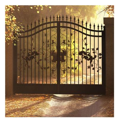 China CBMmart Easily Compiled High Quality House Gate Villa Main Automatic Door Base Track Designs From CBMmart Swing Driveway Gates for sale