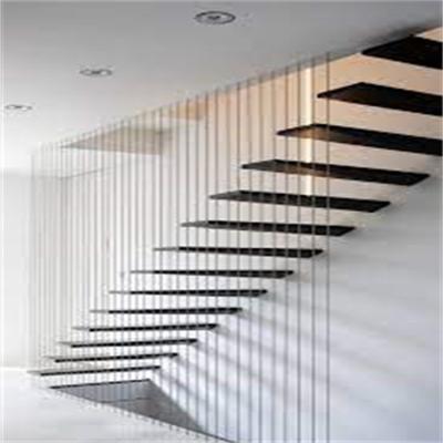 China CBMmart Modern Floating Staircase Led Lighting Glass Floating Staircase Floating Staircase Installation for sale