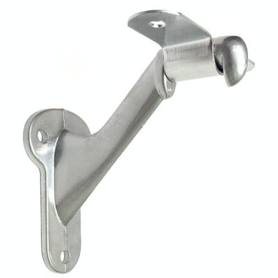 China Zinc Alloy Stair Handrail Support Satin Chrome Handrail Bracket for sale