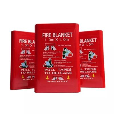 China Kitchen Low Price Safety Specification Fire Extinguisher Emergency Fire Retardant Fiberglass Fire Blanket For Sale Size1m*1m for sale