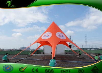 China Abrasion Resistance Orange Aluminum Star Shade Tent For Car Shelter for sale