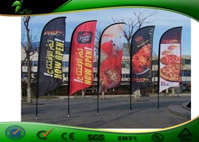 China PVC Outdoor Flag Banners , Custom Printing Outdoor Teardrop Banner for sale