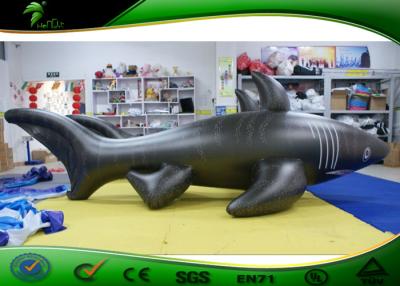 China Inflatable Water Toys / 3m Long Black Inflatable Shark / Giant Inflatable Animal Toy Shark for Event for sale