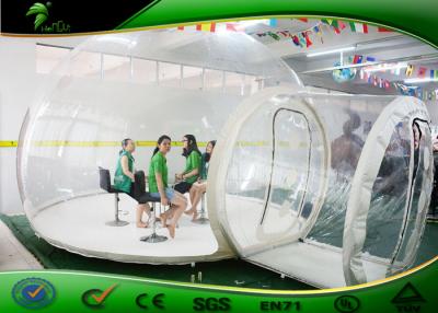 China Tienda inflable clara los 4m larga al aire libre de la bóveda del PVC de la tienda/0.6m m de la burbuja para acampar en venta