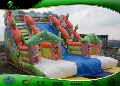 China PVC Material Inflatable Bouncy Castle Slide Inflatable Water Slide Pool For Kids for sale