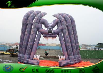 China Giant Halloween Horror Skull Inflatable Arches Strongest PVC / Oxford Cloth for sale