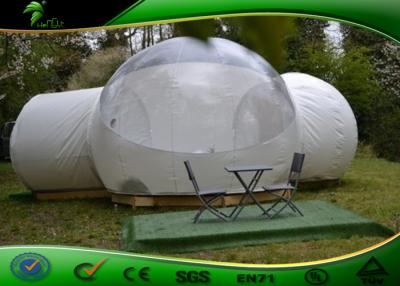 Chine Tente de camping transparente de tente gonflable de yard de bulle de PVC de la CE avec 2 tunnels à vendre