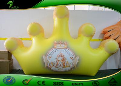 China Big Size Yellow Inflatable Model Customized Advertising Inflatable Crown Replica for sale