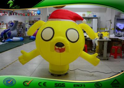 China Os cães da decoração do Natal/cão amarelo infláveis personalizados brincam com ventilador à venda