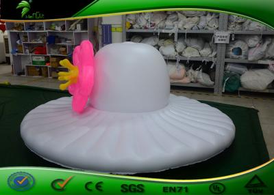 China Customized PVC Inflatable Hat Shape / Inflatable Hat Type Model With Flower For Sale for sale