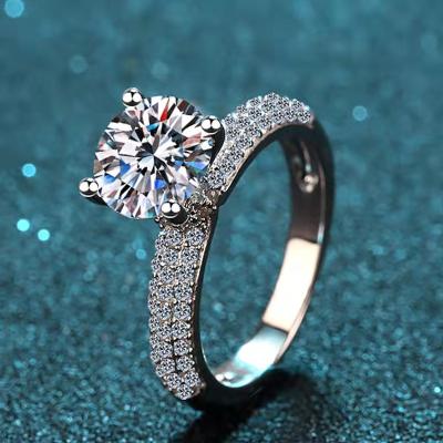 China CLASSIC Luxury High Quality Wedding Ring 925 Sterling Silver Engagement Ring 925 Silver Pounds For Women for sale