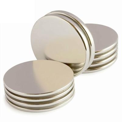 China Super Strong Industrial Magnet Neodymium N52 Magnet Nickel-Coating Disc Neodymium Magnet Manufacturer for sale