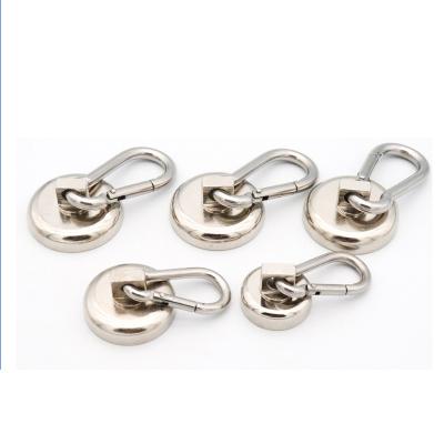 China Industrial Detachable Snap Hook Neodymium Strong Magnet Magnetic Carabiner Magnet Hooks for sale