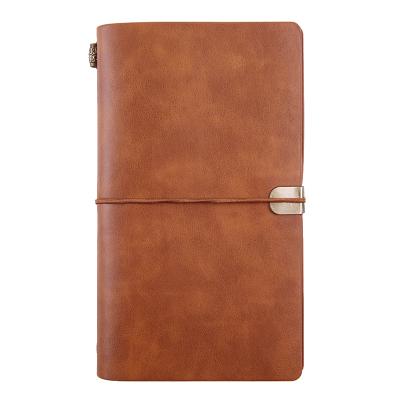 China Cheap Hot Faux Leather Vintage Amazon Planner Small Genuine Leather Notebook Softcover PU Leather Retro Pocket Diary for sale