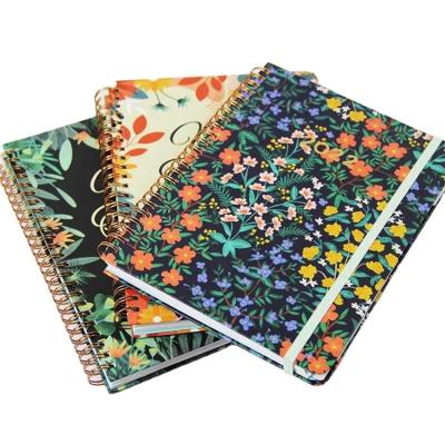 China Free Sample High Quality Eco-friendly Paper Personalized Dotted Line Printed Spiral Grid Diary Planner Journal School Notebook for sale