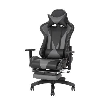 China low price comfortable PU black silla gamer Reclining computer gaming Chair with footrest for sale