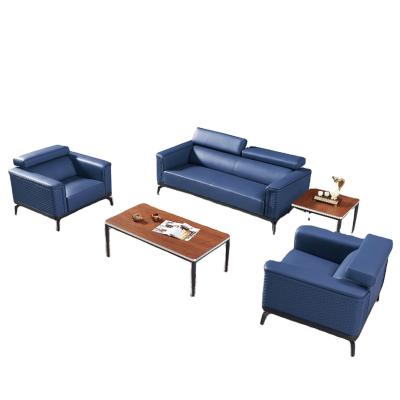 China Hot Sale Modern Pu Leather Office Sofa with Stainless Leg for sale