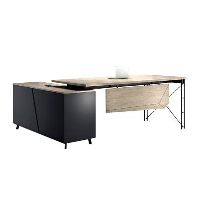 China New Design 2.2 M Manager Office Desk Office Work Stable With Metal Frame Support for sale