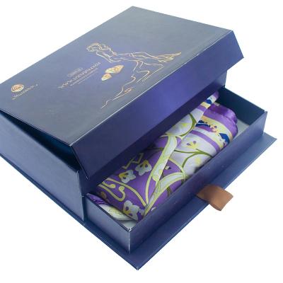 China Custom Printing Recycled Scarf Folding Material Design Paper Packaging Drawer Slide Scarf Box Unique Gift Box Manufacturer Wholesale Custom Printing for sale