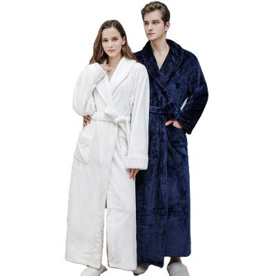 China Hot Selling QUICK DRY Thicken Setting Flannel Ladies Homewear Long Sleeve Lover Full Length Comfy Maxi Dress for sale