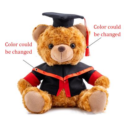 China Plush Custom Logo Printed Mini Graduation Teddy Bear Plush Customization Of Gifts Stuffed Toy For Kids for sale