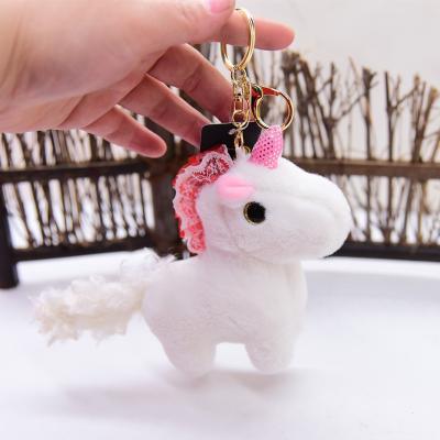 China Soft cute unicorn soft plush toy supplier small soft plushie key chain hot selling plush toy for girl for sale