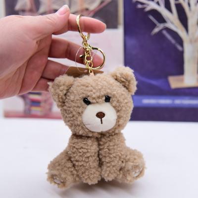 China Wholesale Soft Toy 10cm Soft Plush Toy Boy Cute Teddy Bear Key Chain Cartoon Plush For Gift for sale