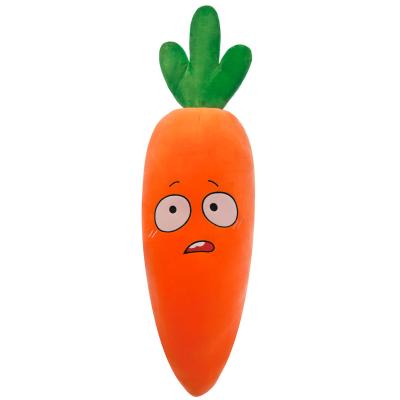 China Soft toy kawaii carrot soft plush stuffed pillow baby plushie room decor toys great for sleeping for sale