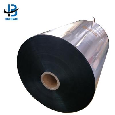 China Multiple Extrusion Processing 75 Micron PET Film Silver Color Mirror Reflective Plastic Film Rolls Opaque for sale