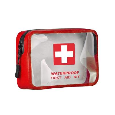 China Visible Waterproof Water Resistance Clear PVC First Aid Kit Bag for sale