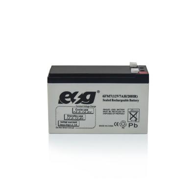 China Toys ESG Good Quality Portable 12V 7.5AH Valve-Regulated Maintenance Free AGM Lead Acid Battery for sale