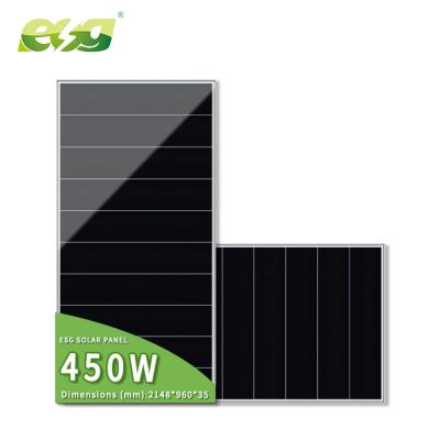 China Mono Offset Solar Power System ESG 450w 480w 500w 550w Sun Solar Panel 1000w Price 600 Watt PV Module Solar Panels for sale