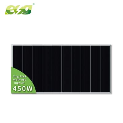 China ESG Power System Hot Sale 450W 550W 600W Home Use Solar Panel PV Module 5BB 9BB Felt Mono Solar Panel for sale