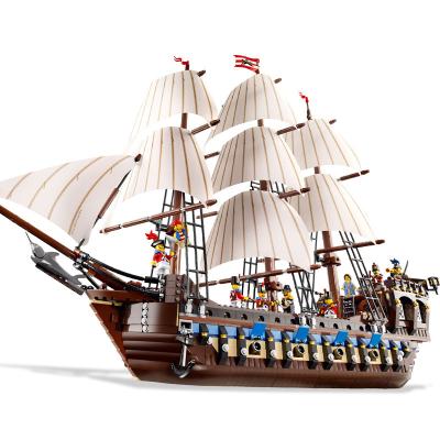 China DIY TOYS 2020 1709PC SImperial Pirate Caribbean Hot Battleship Series Model Ships Building Blocks Legoing Toys For Children Gifts for sale