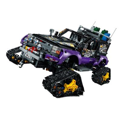 China DIY TOY 2382Pcs Aducational Toys Plastic Vehicle Purple Snow Adventure Child Puzzle Assembly Vehicle Building Block Building Block Toys for sale