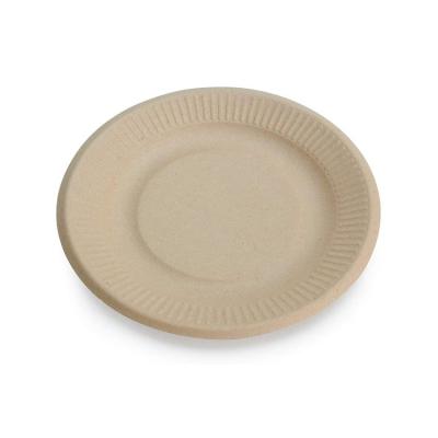 China Simple Modern Eco Friendly Compostable Biodegradable Bagasse Disposable Sugar Cane Oval Dish for sale