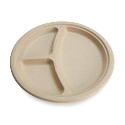 China Simple Modern Customizable Greaseproof And Waterproof Bagasse Eco Friendly Compostable Dish for sale