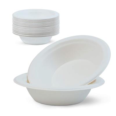 China Simple Modern Take Out Eco-Friendly Compostable Bagasse Sugar Cane Disposable Microwave Salad Bowl With Lid for sale